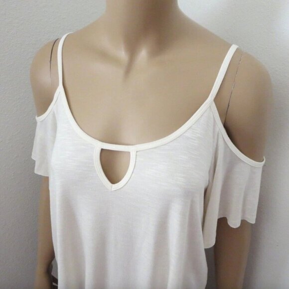 NWT Hollister Cold Shoulder Swing Top Size Small Shirt - Picture 3 of 4